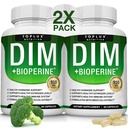 Dim Supplement 910 mg Plus BioPerine Complex - Diindolylmetan för att stödja hormonbalans och östrogenmetabolism, hjälper till med klimakteriet Acne PCOS bättre hud bodybuilding, för män kvinnor, 60 kapslar