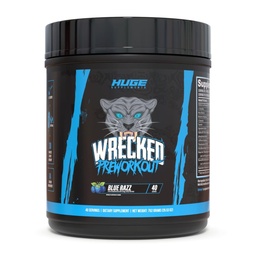 Wrecked Pre Workout Powder, Advanced Formula, Boosts Energy, Focus, Pumps & Performance, 10g L-Citrulline, 6.4g Beta Alanine, 5g Tyrosine, 1g Alpha GPC, 375mg Fast-Acting Caffeine & More (40 portioner)
