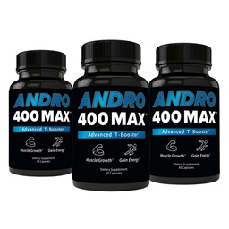 Andro400 Testosteron Support för Män & Kvinnor - Tongkat Ali, L-Arginine & L-Citrulline - Energi, Vitalitet & Prestanda - 180 kapslar, 180-dagars leverans