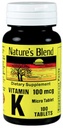 Naturens Blend Vitamin K 100Mcg tabletter 100 Ct