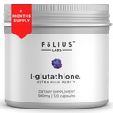 Ultra High Strength L-Glutathione 98% Tillskott för glödande hud - Kollagentillskott för kvinnor och män - 500 mg koncentrerad formel, minskad glutation tillskott - 120 kapslar