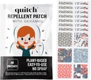 Quitch Natural Mosquito Repellent Stickers for Kids & Adults | geraniol Bug Patch | Anti Mosquito Patch | Mosquito Patches for Babies | Bug Spray Stickers | citronella Insect Repellent Alternative