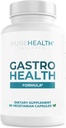 PUREHEALTH RESEARCH Gastro Health Formula - Natural Alginate for Acid Reflux - DGL Supplement for Heartburn & Indigestion - Med Artichoke, Rhodiola Rosea, Hyaluronic Acid, Quince & More - 90 kapslar