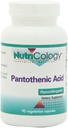 Nutricology Pantothenic Acid - Vitamin B5 för Män & Kvinnor, Calcium, 500mg Supplement, Pure, Organic, Vegetarian Capsules - 90 Count