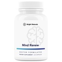 Mind Renew - Tillverkad i USA - Brain Supplement för minne och fokus - Stöd Vitalitet och energi, 60 kapslar