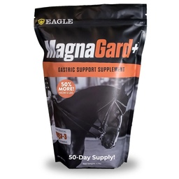 Plus Gastric Support Supplement for Horses with Omega 3s | Relieves Ulcers, Calming Supplement, Magnesium & Other Vital Minerals | Powder, 6 Pound Bag, 45-Day Supply | av Eagle Equine