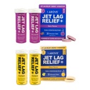 1ABOVE Jet Lag Relief Effervescent Multivitamin with Pycnogenol Travel Supplement for Hydration, Energy, Immune Support and Faster Recovery - Flight Essential - Citrus 20 Count and Berry 20 Count