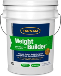 Farnam Weight Builder Support Supplement för hästar, hjälper till att upprätthålla optimal vikt och kroppstillstånd, 22.5 lb., 90 Day Supply