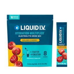 Flytande I.V.® Hydration Multiplier - Golden Cherry | Electrolyte Powder Drink Mix | 1 Pack (16 portioner)